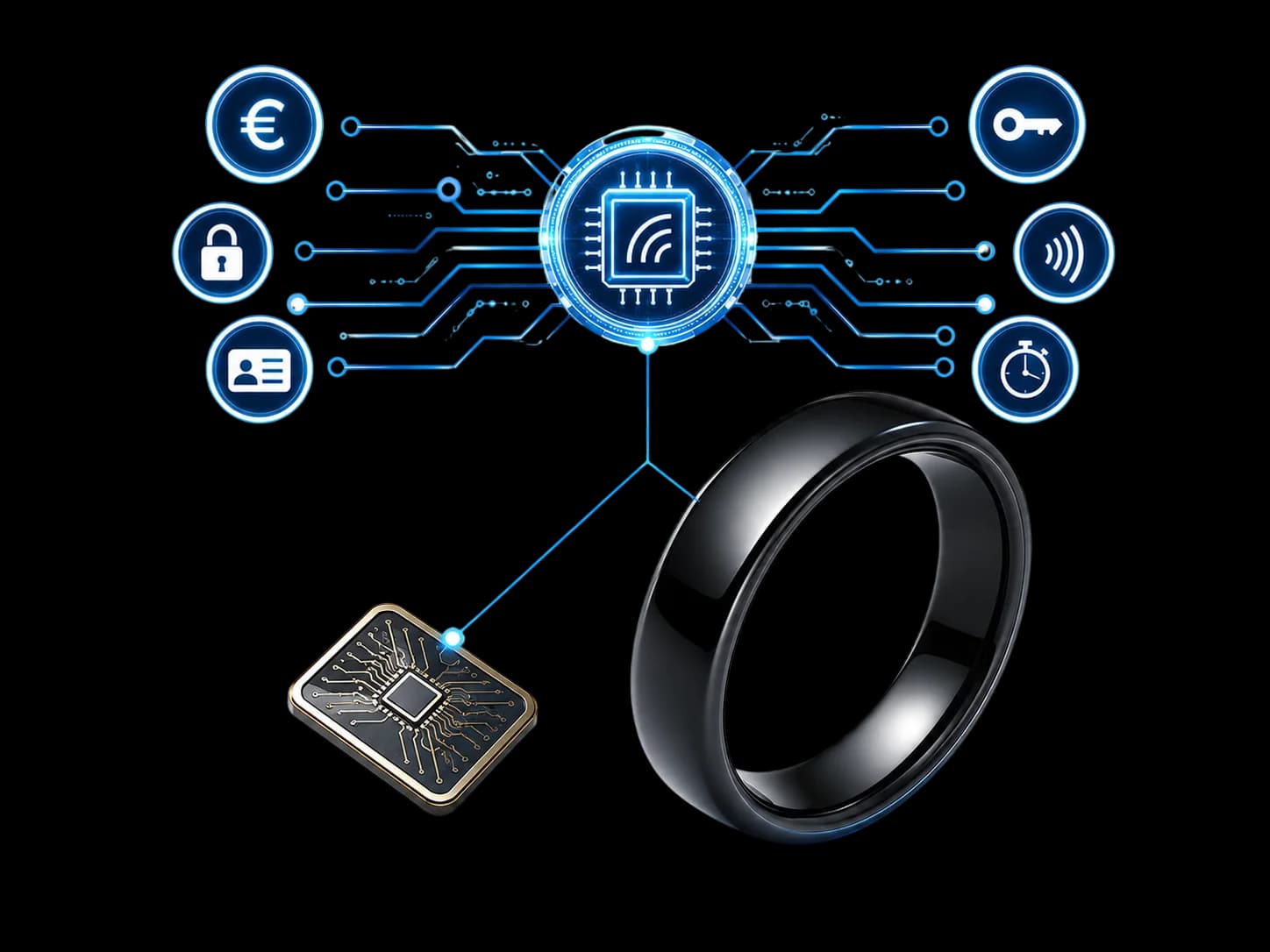 LiveNow Smart Ring NFC chip connecting payments, security, ID and more